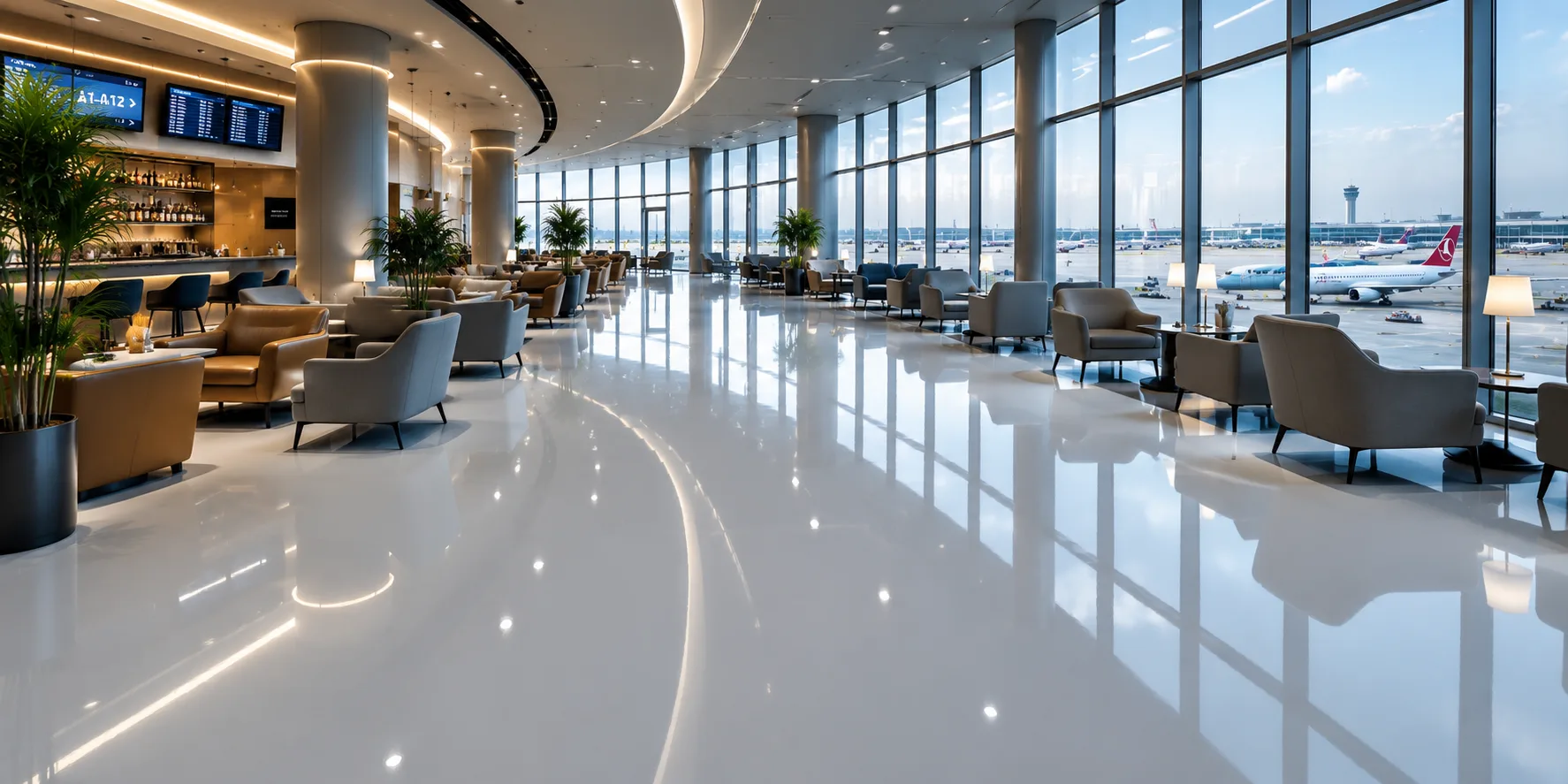 Havaalanı Lounge Epoksi Kaplama