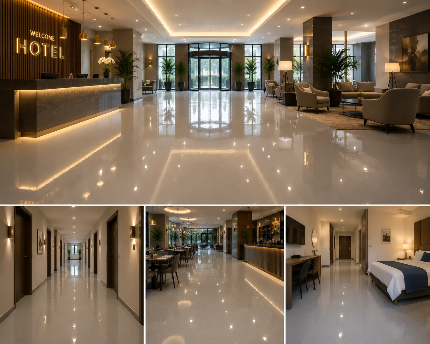 Otel Epoksi Zemin Kaplama
